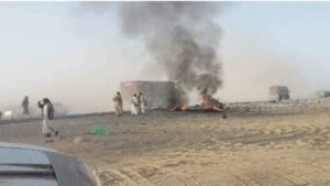 تفاصيل تفجير استهدف قافلة ذخائر سعودية في مأرب اليمنيه