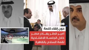 نعم غادر امير قطر قمة القاهرة غاضباً.. لكن هل بسبب وفاة جدته؟ اكيد لا (فيديو)