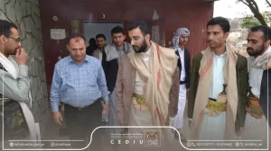 اخبار اليمن اليوم - رئيس جامعة جبلة يلتقي مدير عام وحدة التدخلات الطارئة بوزارة المالية