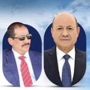 حيدان يهنئ رشاد العليمي بالعيد الـ34 لإعلان الوحدة اليمنية المجيدة في ظل تحديات اليمن الان في عدن وصنعاء
