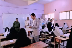 أخبار المحافظات – نائب وزير التربية”العباب” يدشن اختبارات الثانوية العامة بمأرب