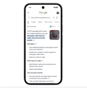 إطلاق وضع الذكاء الاصطناعي من جوجل في الولايات المتحدة، مع إضافة دعم للبحث المتعمق، التسوق المقارن، والمزيد