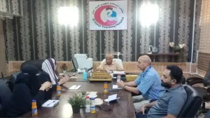اخبار عدن – مدير مستشفى الصداقة يتباحث مع منظمة الرعاية الطبية العالمية حول حالة المستشفى