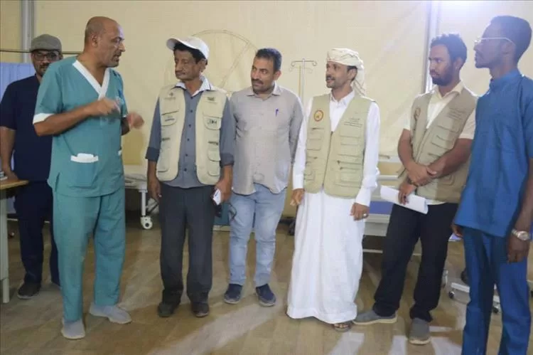 نزول ميداني للمستشفى الميداني السعودي بميناء الوديعة البرّي بحضرموت..