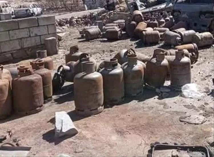 محطات الغاز المنزلي على الطرقات العامة في مديرية الحد بيافع تُهدد حياة المواطنين