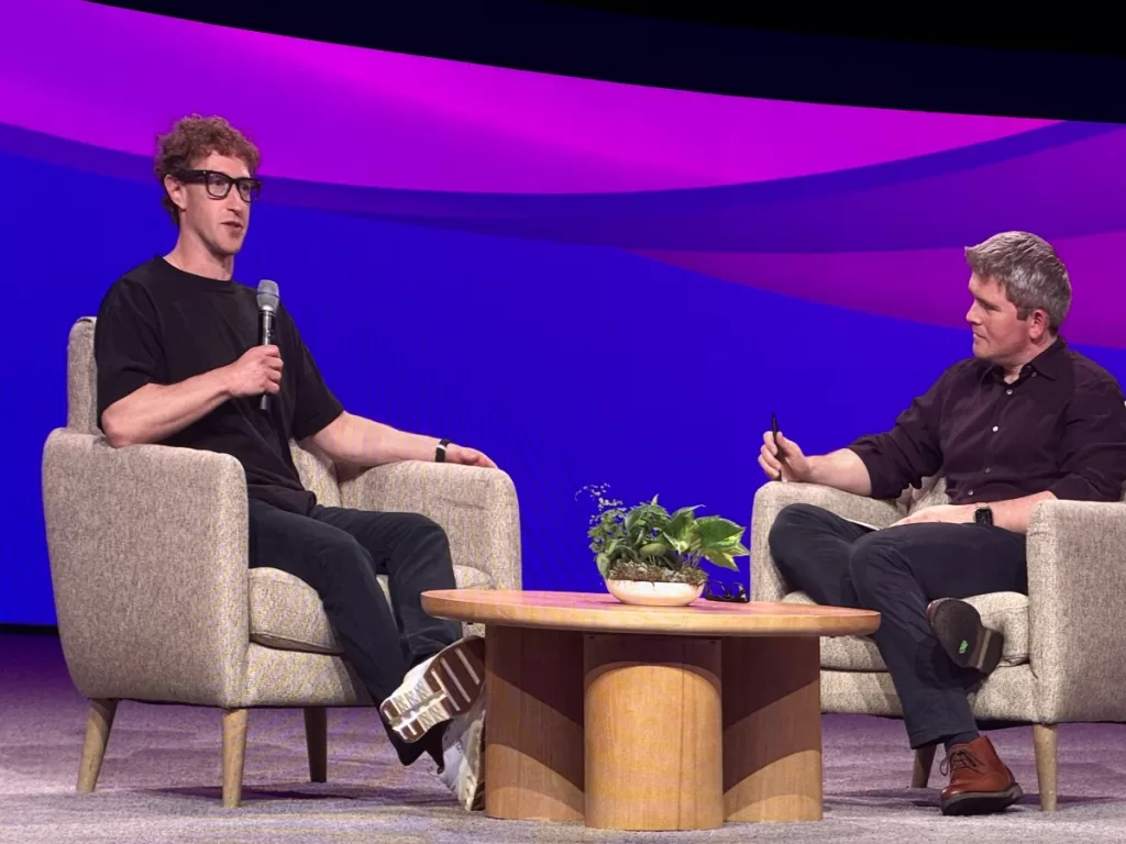 Meta CEO Mark Zuckerberg at Stripe Sessions 2025.
