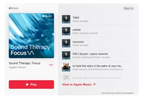 تقدم Apple Music العلاج الصوتي وأغاني للتركيز والاسترخاء والنوم