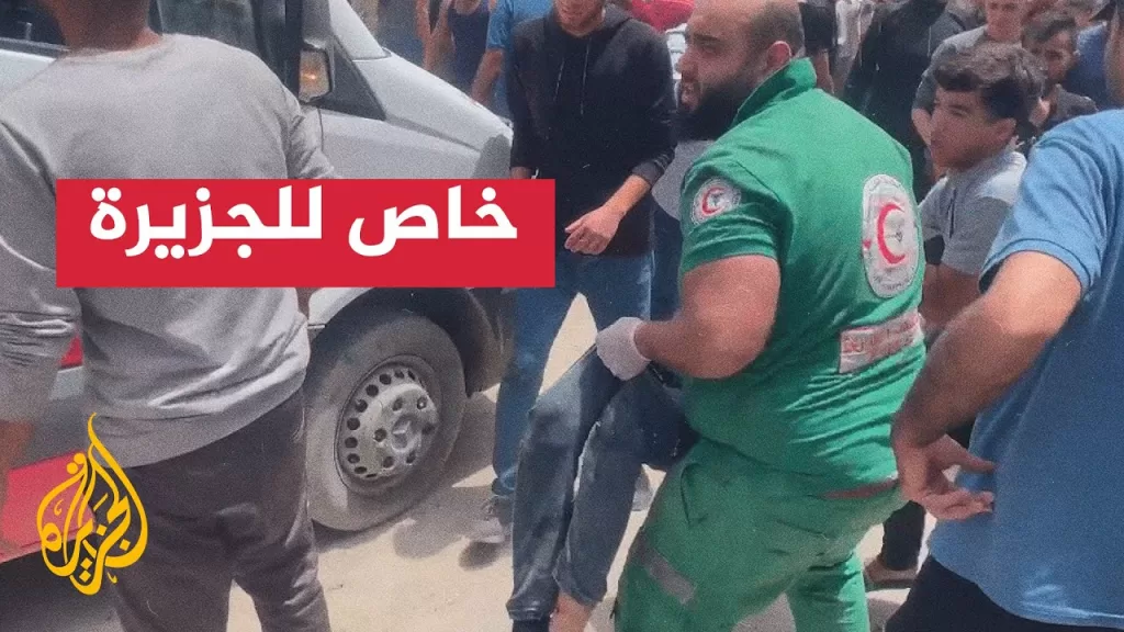استشهاد 5 فلسطينيين في قصف على محيط مدرسة صلاح الدين غربي مدينة غزة