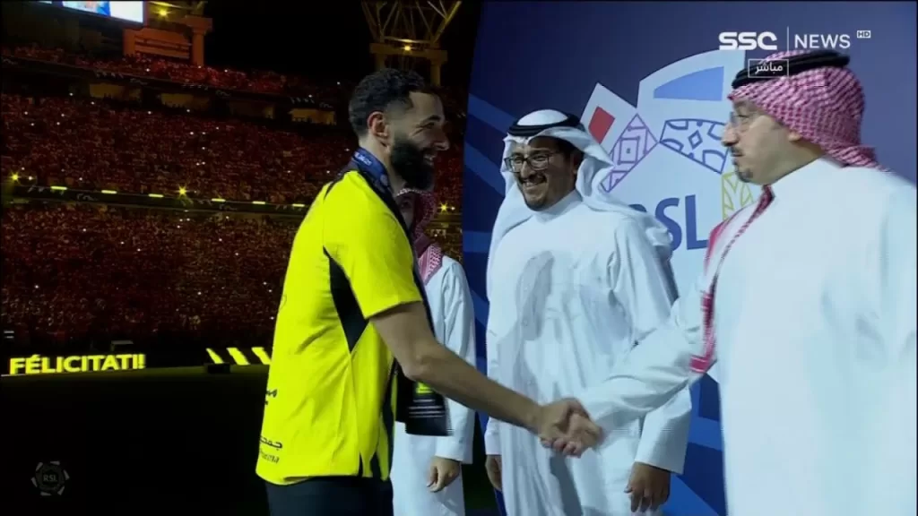 تتويج نادي الاتحاد بدوري روشن السعودي للمحترفين 2024-2025