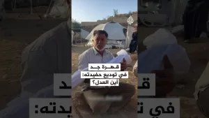 شاهد “كل الأهداف أطفال وين العدل؟”.. كلمات فلسطيني يحتضن حفيدته الشهيدة بغزة