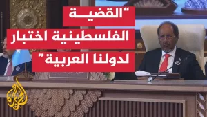 شاهد كلمة الرئيس الصومالي حسن شيخ محمود في أعمال القمة العربية الـ34