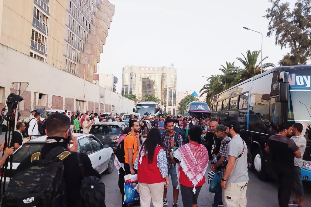 بأكثر من ألف مشارك.. "الصمود" تنطلق من تونس لكسر حصار غزة