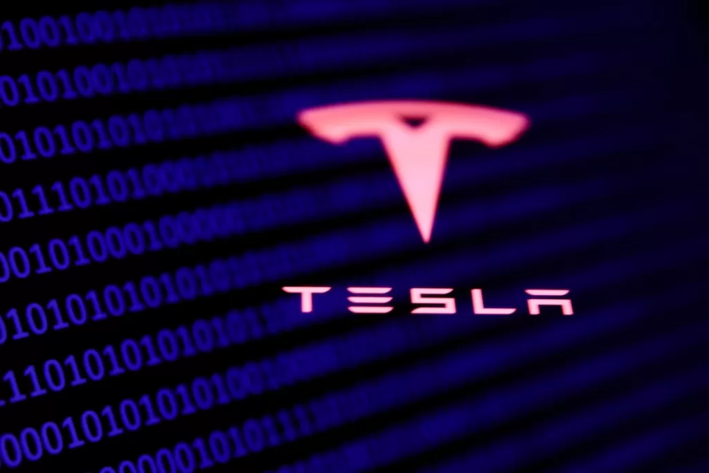Tesla illustration logo