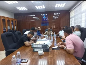 اخبار المناطق – اجتماع تنسيقي بين مؤسسة موانئ البحر العربي والهيئة السنةة للملاحة البحرية