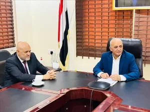 اخبار عدن – وزير المياه والبيئة يتباحث مع محافظ تعز حول حالة قطاع المياه وطرق استئناف ضخ المياه