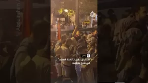 شاهد شاهد | استقبال حافل لـ”قافلة الصمود” في شارع بورقيبة