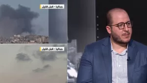 شاهد مراسل الجزيرة: الاحتلال يقصف منطقة الكمين في جباليا بأحزمة نارية