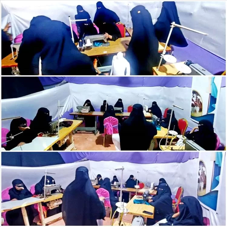 اتحاد الجمعيات والمؤسسات يدشن دورة تدريبية في مجال الخياطة بعدن