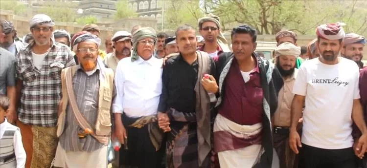تنصيب الشيخ سليم الرهوي شيخاً لقبيلة الرهوي بمنطقة رخمة بيافع كلد