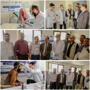 اخبار المناطق – مؤسسة البصر الخيرية العالمية تُقيم مخيماً جراحياً لإزالة cataract.