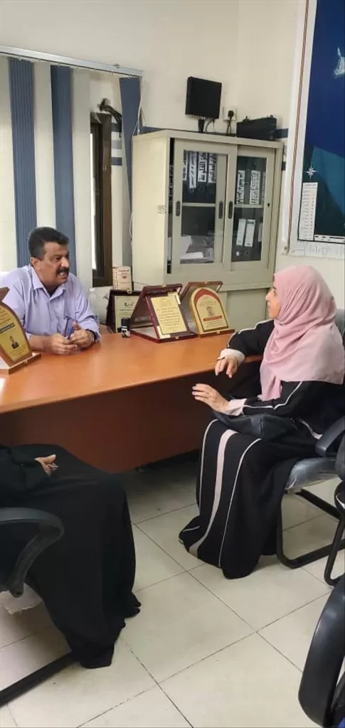 لقاء تنسيقي بين مكتب الصحة واتحاد نساء اليمن لمناقشة دعم المعنفات صحياً ونفسياً