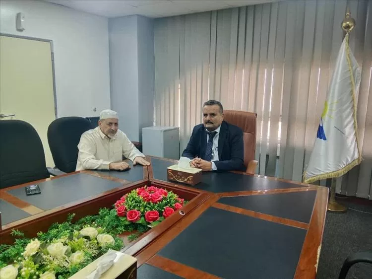 مدير مطار عدن الدولي يلتقي رئيس مكتب التنسيق وتسهيل حركة المنظمات الدولية والجهات المانحة