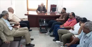 اخبار عدن – نائب وزير الرعاية الطبية يتباحث مع مدير عام الرعاية الطبية بشأن حالة القطاع الصحي في المحافظة