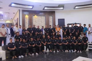 اخبار وردت الآن – مستشار وزير الفئة الناشئة والرياضة يلتقي فريق المنتخب الوطني تحت 23 عاماً في مأرب