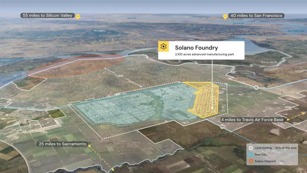 Solano Foundry manufacturing park, California Forever