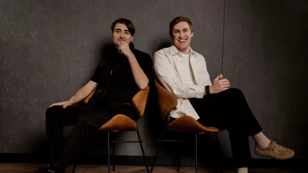 ElevenLabs co-founders Piotr Dabkowski and Mati Staniszewski.