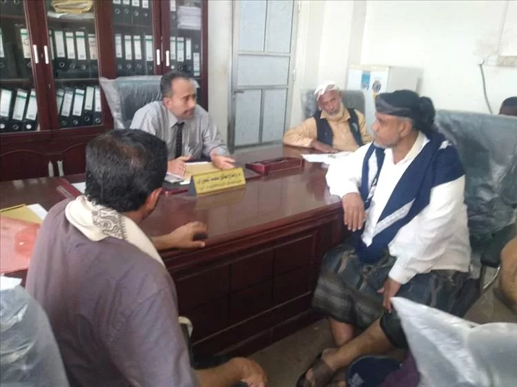 مدير عام تربية ابين يلتقي مأمور ومدير التربية بمديرية المحفد