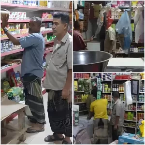 اخبار عدن – حملة تفتيش في مدينة السلام تفرض تخفيض الأسعار على المتاجر