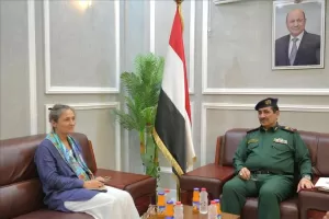 اخبار عدن – عدن: وزير الداخلية اللواء حيدان يستعرض مع السفيرة الهولندية طرق تعزيز التعاون المشترك