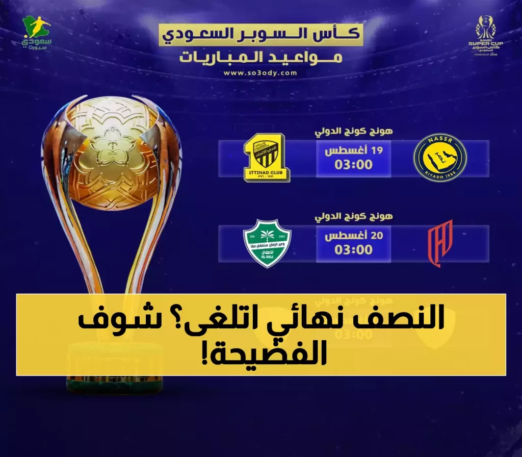 رونالدو ضد بنزيمة مجاناً: 4 طرق سهلة لمشاهدة نصف نهائي السوبر السعودي بعد انسحاب الهلال