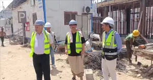 عدن الأنباء – مدير صحة عدن يثني على جهود منظمة اليونبس في إتمام المرحلة الثالثة لمشروع إنشاء المبنى.