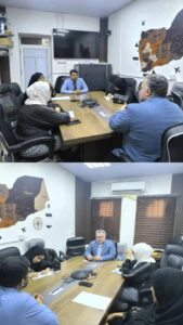 اخبار عدن – الوكيل الحيدري يلتقي فريقًا من منظمة الرعاية الطبية العالمية لبحث إعداد مشروع السلوك.