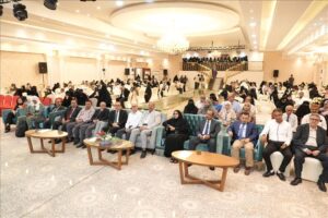 احتفالية تخرج 207 قابیلات تقنیة في معهد الدكتور أمين ناش بحضور وزير الرعاية الطبية في عدن