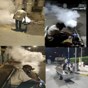 اخبار عدن – استمرار حملة الرش الضبابي لمكافحة الحشرات الناقلة للأمراض في التواهي