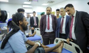 اخبار عدن – الأمين السنة للمجلس الانتقالي يزور مستشفى عبود العسكري