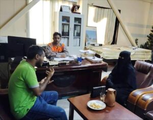 اخبار وردت الآن – مسؤولة التدريب والتطوير في نقابة المهندسين بحضرموت تجتمع مع مدير المحطة التوليدية