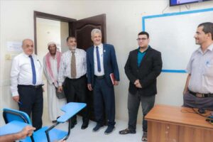 اخبار وردت الآن – وفد من فريق التوجيه والرقابة الرئاسي يتابع تقدم جامعة الأوائل في المكلا