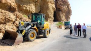 اخبار المناطق – مدير عام بروم ميفع يزور موقع صيانة ورفع حواف الخط الدولي في الرضم