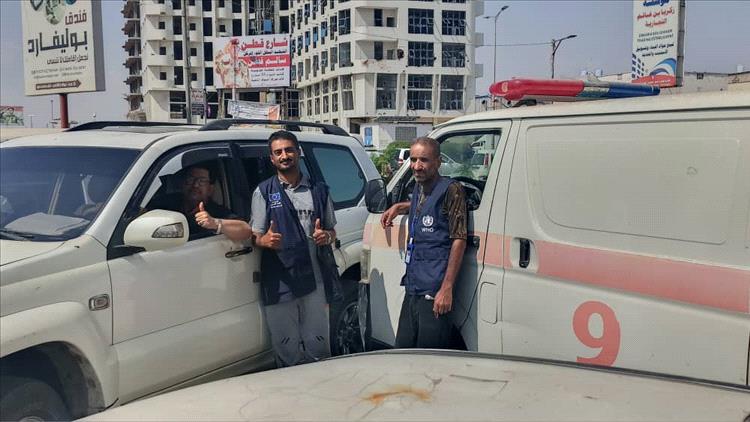 تمركز سيارات الإسعاف 195 في عدن بمناسبة احتفال الاستقلال الوطني في 30 نوفمبر