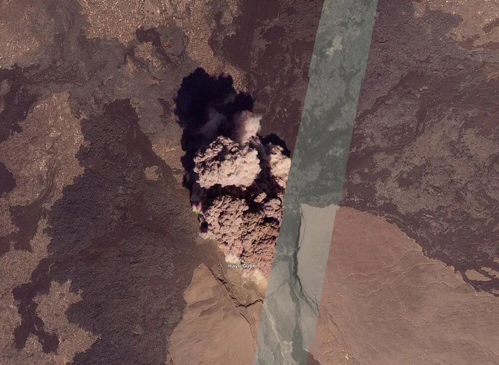 رماد إثيوبي يتجاوز البحر.. ثوران بركاني نادر يخلق سحابة غير مسبوقة فوق اليمن – شاشوف