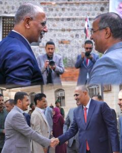 اخبار عدن – الوزير الزعوري والسقاف على رأس مستقبلي اللواء الزُبيدي في مبنى وزارة الخارجية