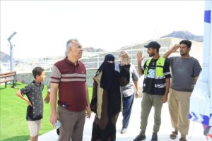 اخبار عدن – الجاوي يراقب تقدم العمل في مشروع حديقة شلالات العقبة المعلا