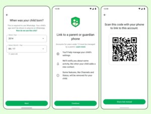 واتساب يطلق حسابات مرتبطة بالوالدين للأطفال ما قبل المراهقة