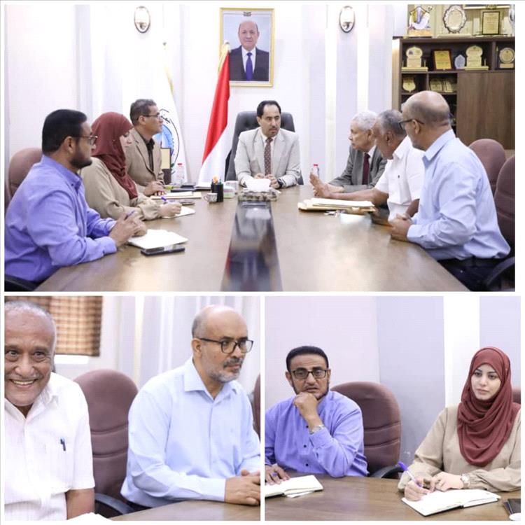 البكري يوجه باستكمال العمل في ملعب الشهداء وصرف مستحقات أندية أبين