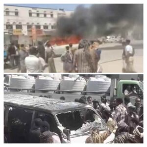 اخبار المناطق – حريق غير متوقع يدمر حافلة ركاب في عزان بشبوة