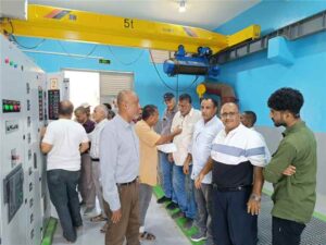 اخبار عدن – حداد يطلع على التشغيل التجريبي و الأعمال المنجزة لمشروع إعادة تأهيل محطة الصرف
